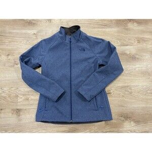 The North Face Women's APEX RISOR Windwall Zip Up Jacket Size LARGE Blue